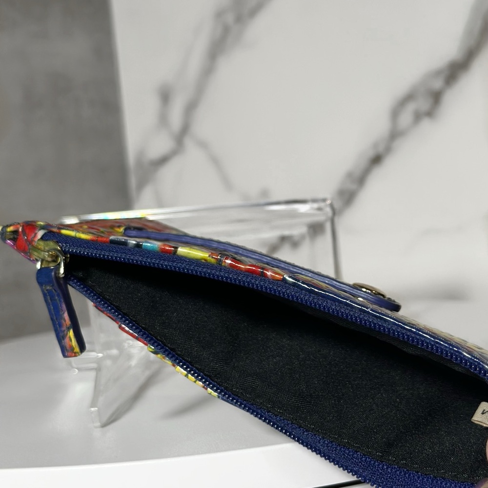 Brahmin RARE Energy Melbourne Multicolor Genuine Leather Credit Card Wallet 🌈 - Picture 5 of 8